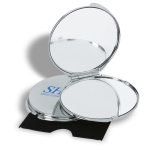 Miroir double personnalisé avec loupe chromé Uptown couleur argenté brillant deuxième vue principale