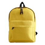 Sacs à dos personnalisables en polyester 600D School Color couleur jaune