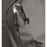 Sacs à dos personnalisables en polyester 600D School Color couleur gris foncé