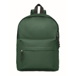 Sacs à dos personnalisables en polyester 600D School Color couleur vert foncé