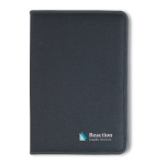 Portfolio en polyester avec pochettes et bloc-notes Workday couleur noir deuxième vue principale