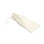 Puzzle publicitaire en bois dans une pochette en coton Astrum couleur bois