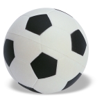 Ballon de football publicitaire antistress ZenBall couleur blanc/noir
