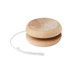 Yo-yo publicitaire en bois avec logo imprimé ou gravé Woody couleur bois deuxième vue