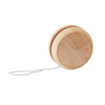 Yo-yo publicitaire en bois avec logo imprimé ou gravé Woody couleur bois troisième vue