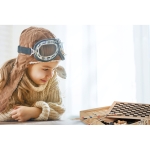 Set de jeux publicitaires à personnaliser avec votre logo Woodbox couleur bois troisième vue