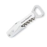 Tire-bouchon personnalisé avec décapsuleur à offrir Chef couleur blanc vue principale