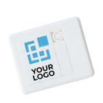 Puzzle pour publicité et merchandising avec image imprimée Enigma couleur blanc vue avec zone d'impression