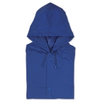 Imperméable personnalisé en plastique avec capuche et poches Sprinkle couleur bleu