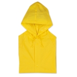 Imperméable personnalisé en plastique avec capuche et poches Sprinkle couleur jaune