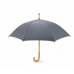 Parapluie automatique personnalisé en polyester 190T Ø104 Basic couleur gris