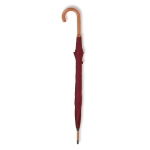 Parapluie en polyester 190T avec manche en bois Ø104 Basic Manual couleur bordeaux troisième vue