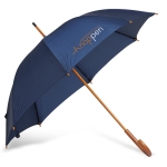 Parapluie en polyester 190T avec manche en bois Ø104 Basic Manual couleur bleu deuxième vue principale