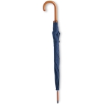 Parapluie en polyester 190T avec manche en bois Ø104 Basic Manual couleur bleu troisième vue