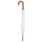 Parapluie en polyester 190T avec manche en bois Ø104 Basic Manual couleur blanc deuxième vue