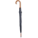 Parapluie en polyester 190T avec manche en bois Ø104 Basic Manual couleur gris troisième vue
