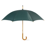 Parapluie en polyester 190T avec manche en bois Ø104 Basic Manual couleur vert