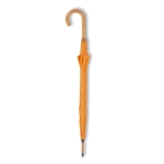 Parapluie en polyester 190T avec manche en bois Ø104 Basic Manual couleur orange troisième vue