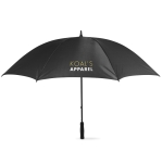 Parapluie avec logo grande taille en polyester 190T Ø128 Royal County couleur noir vue principale