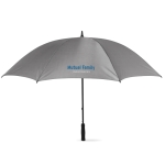 Parapluie avec logo grande taille en polyester 190T Ø128 Royal County couleur gris vue principale