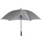 Parapluie avec logo grande taille en polyester 190T Ø128 Royal County couleur gris deuxième vue principale