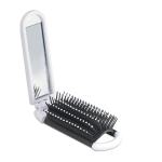 Brosse pliante de poche avec miroir tout-en-un BrushView couleur blanc deuxième vue