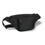Sac banane en polyester 600D avec poche pour cartes Basic Wear couleur noir