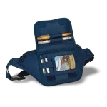 Sac banane en polyester 600D avec poche pour cartes Basic Wear couleur bleu