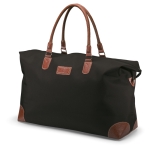 Grands sacs de voyage personnalisés en microfibre Weekend Trip couleur noir