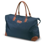 Grands sacs de voyage personnalisés en microfibre Weekend Trip couleur bleu