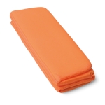 Tapis publicitaire pliable pour événements et promotions Tribune couleur orange