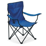 Chaise de camping ou de plage personnalisée en polyester Waterfront couleur bleu