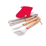Tablier de barbecue avec ustensiles et manique Chef couleur noir cinquième vue