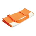 Sac en non-tissé blanc avec poignées et détails colorés 80 g/m2 Vibe couleur orange deuxième vue