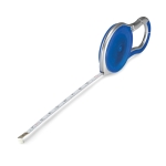 Mètre ruban personnalisé avec mousqueton de 2m MeterClip couleur bleu transparent deuxième vue