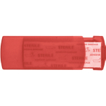 Boîte en plastique contenant 5 pansements petit format BandAid troisième vue