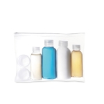 Trousse de toilette complète pour clients et 6 conteneurs vides Pilot couleur transparent