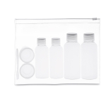 Trousse de toilette complète pour clients et 6 conteneurs vides Pilot couleur transparent troisième vue