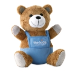 Peluche publicitaire personnalisable avec un logo d'entreprise Balu couleur bleu vue principale