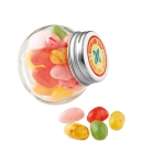 Bonbons publicitaires colorés dans un bocal en verre ChocolateStore couleur multicolore troisième vue principale