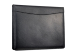 Portfolio publicitaire avec calculatrice, stylo et bloc-notes Business couleur noir