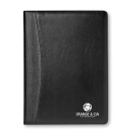 Portfolio publicitaire avec calculatrice, stylo et bloc-notes Business couleur noir vue principale