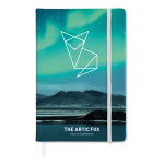 Carnet personnalisé pas cher en couleur A5 pages lignées couleur blanc vue principale