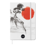 Carnet personnalisé pas cher en couleur A5 pages lignées couleur blanc troisième vue principale