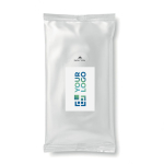 Lingettes humides FreshPack couleur blanc vue avec zone d'impression