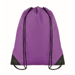 Sacs à dos à cordon personnalisés en polyester 190T Urban couleur violet