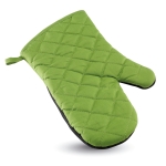Gant de cuisine personnalisé bicolore en coton et caoutchouc Trend couleur vert