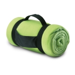 Couverture publicitaire en polaire à poignée en nylon 180 g/m² Colors couleur vert lime