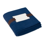Couverture en polaire avec étiquette pour logo 240 g/m² Yellow Stone couleur bleu