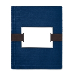 Couverture en polaire avec étiquette pour logo 240 g/m² Yellow Stone couleur bleu deuxième vue